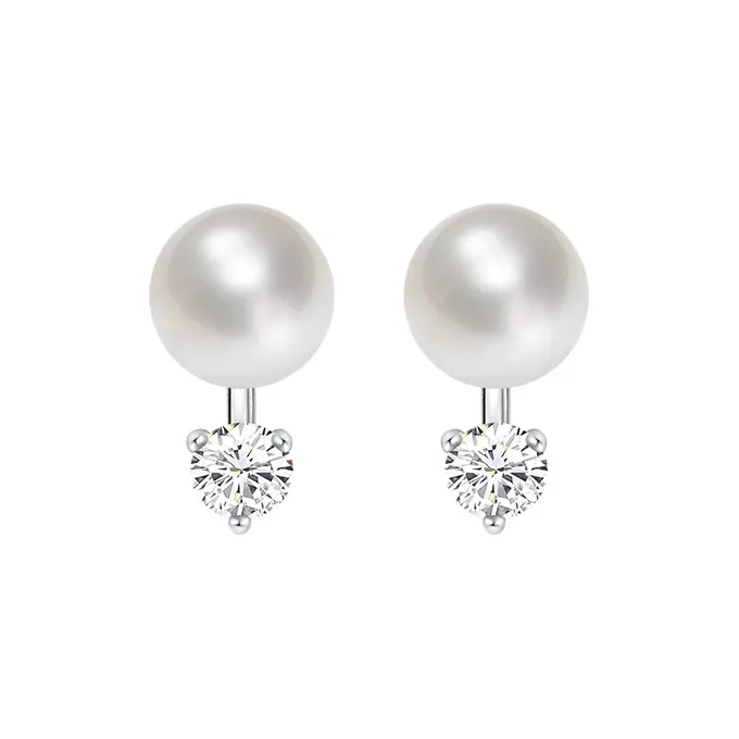 ADHORA S925 Silver Stud Stud Earrings Women's-0