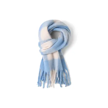 PLAN IN Knit Scarves Unisex