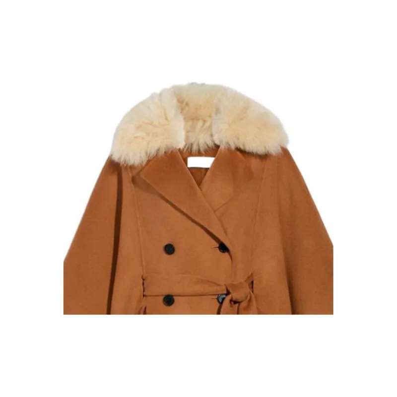 COACH Velvet Jackets Women's Camel-1