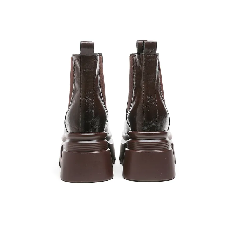 CARDANRO Small sized Sky Vegetables Short Chelsea Boots Women's-9