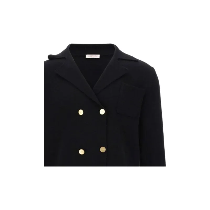 Valentino Double Breasted Long Sleeved Cardigan-4