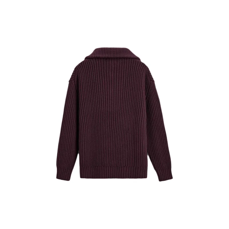 ZARA Sweater Men's Burgundy Red-1