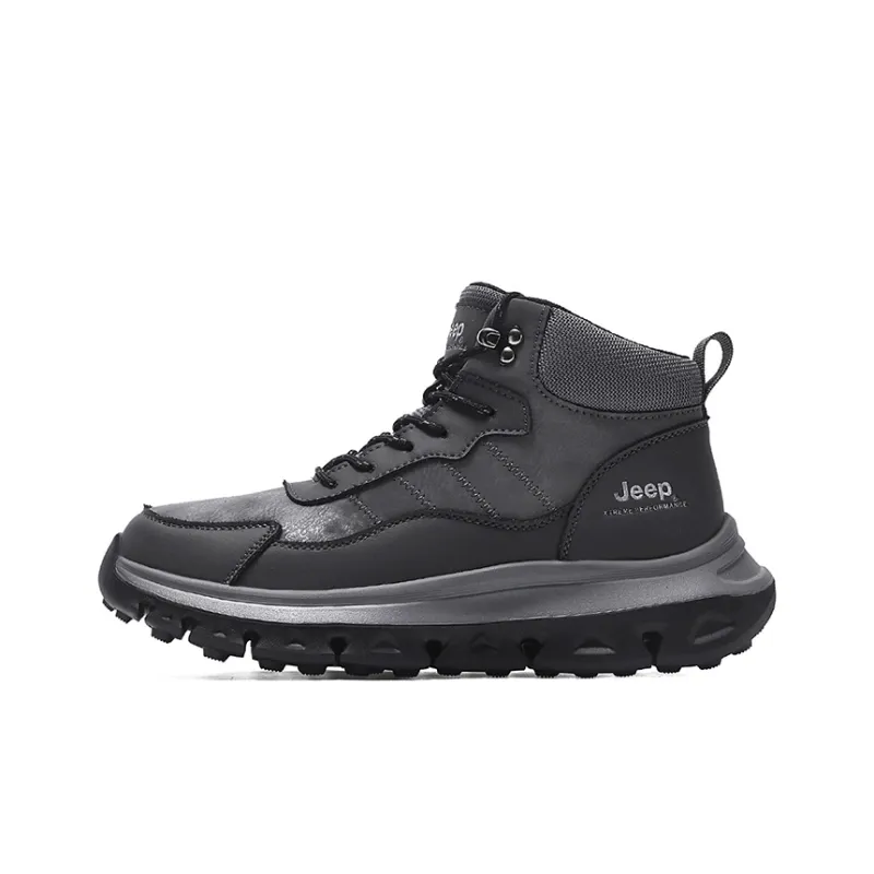 Jeep JEEP Breathable Wear-Resistant Slip-Resistant Short Outdoor Boots Men's-0
