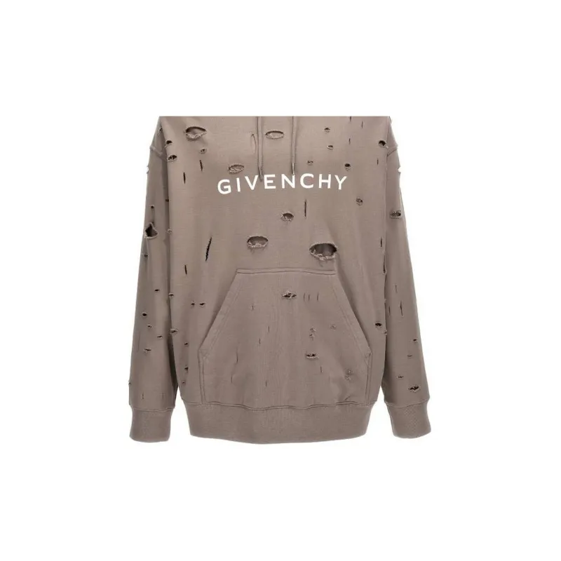 Givenchy Distressed Drawstring Hoodie-6