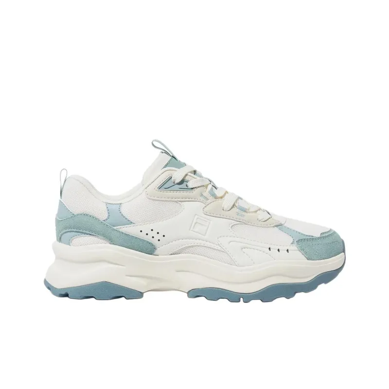 FILA Wood Block Wear resistant And Lightweight Low Top Casual Shoes Unisex White-1