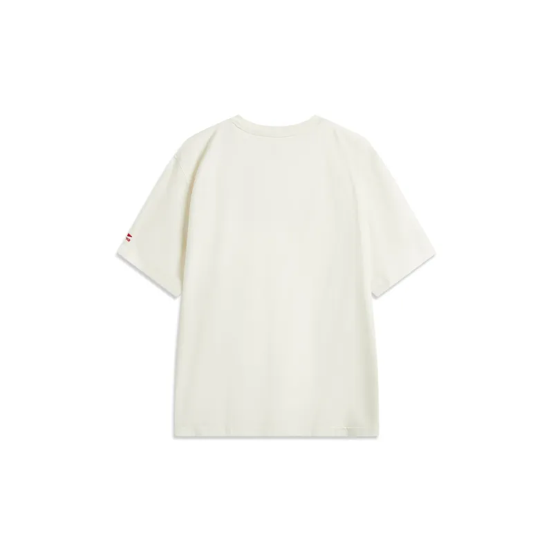 LiNing Rijin Doujin Collection T Shirt Men's Ecru-1