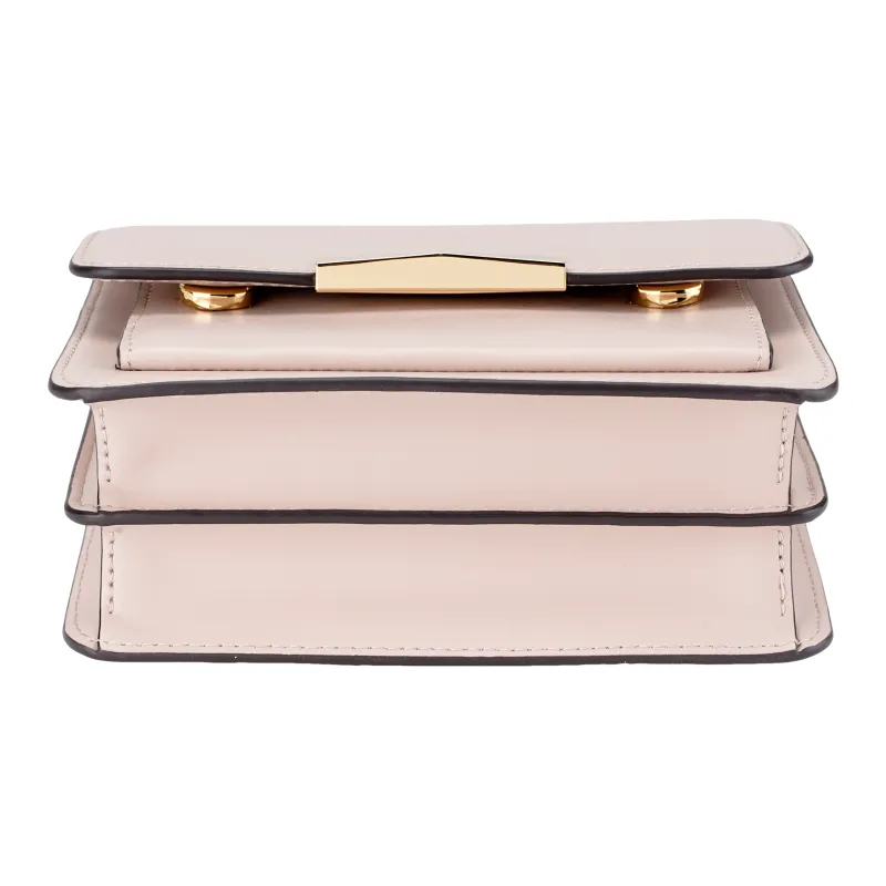 MICHAEL KORS Jade Leather Shoulder Bag Crossbody Bag Extra Small Women's Nude Pink-6