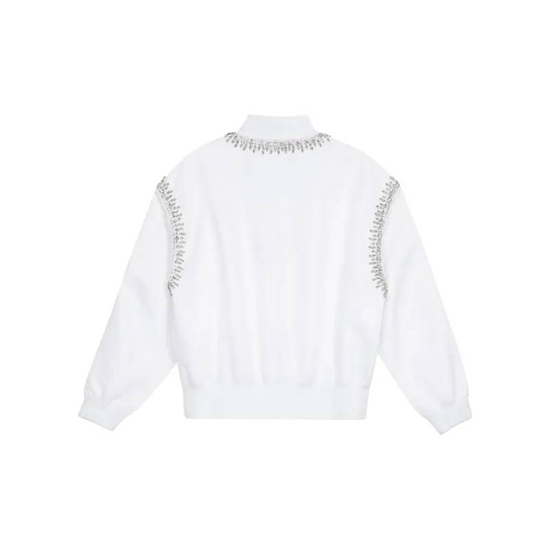 TCH Cropped Coats Women's White-1