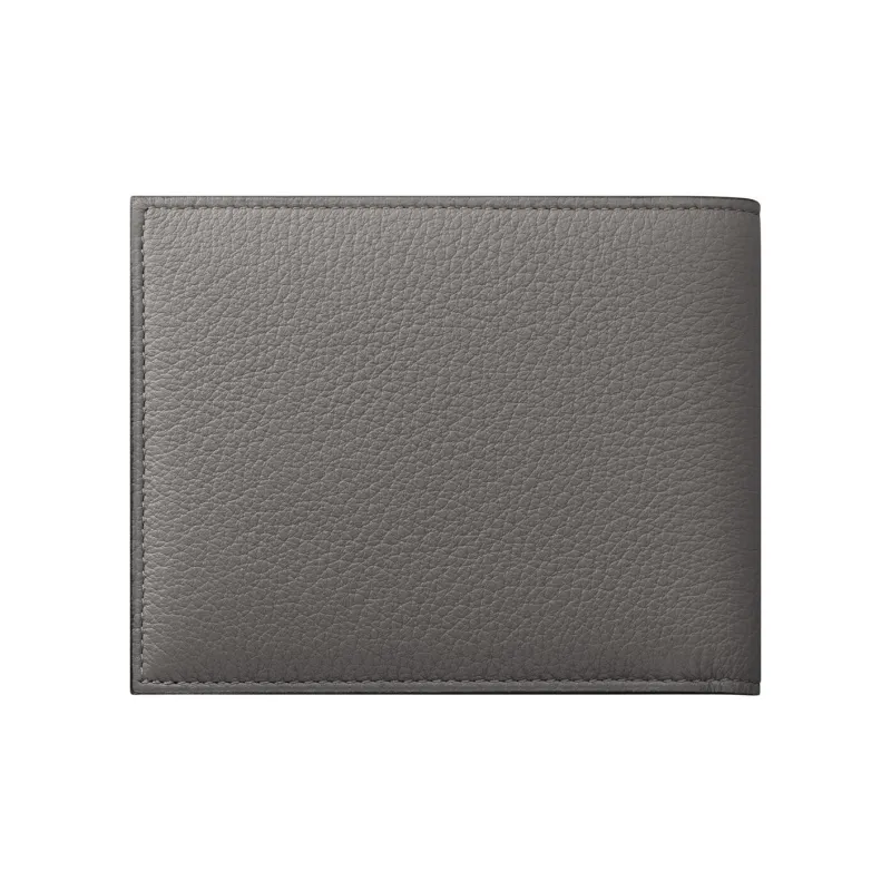 CARTIER Must De Cartier Calfskin Wallet Men's Gray-1