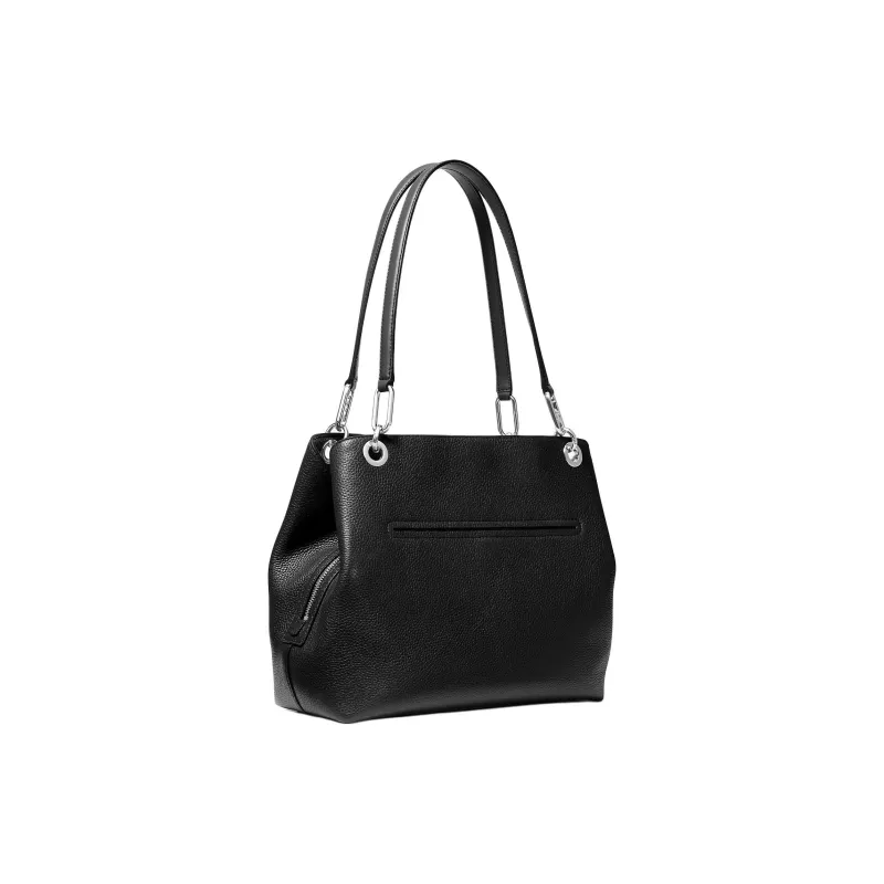 MICHAEL KORS Kensington Litchi Grain Leather Tote Bag, Shopping Bag, Shoulder Bag Tubas Women's Black-1