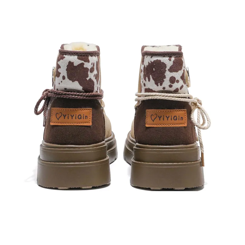 Take The Qin Warm Short Snow Boots Women's-11