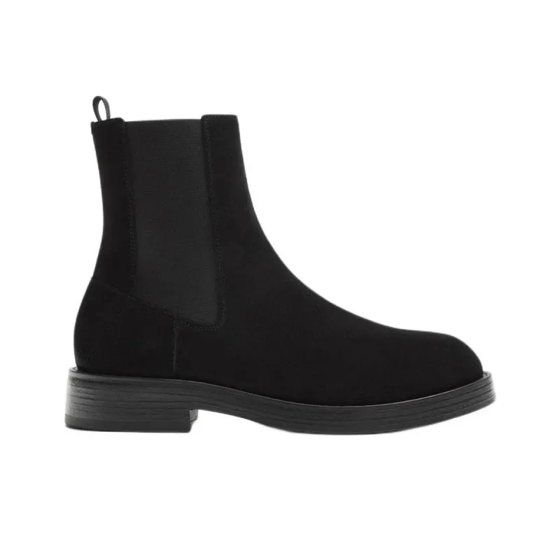ZARA Short Chelsea Boots Men's Black-1