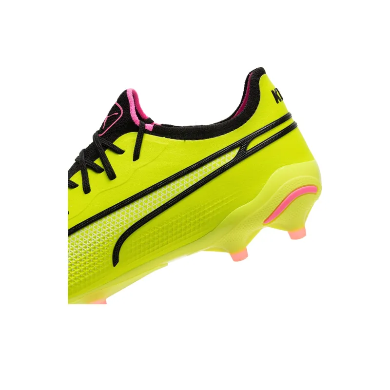 PUMA King Ultimate FG/AG Cleats 'Solar Yellow Black'-7