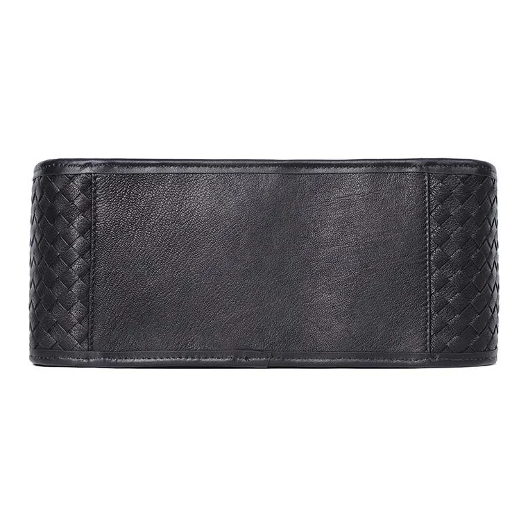 LARTIGENT Cow Leather Crossbody Bag Men's Black-6