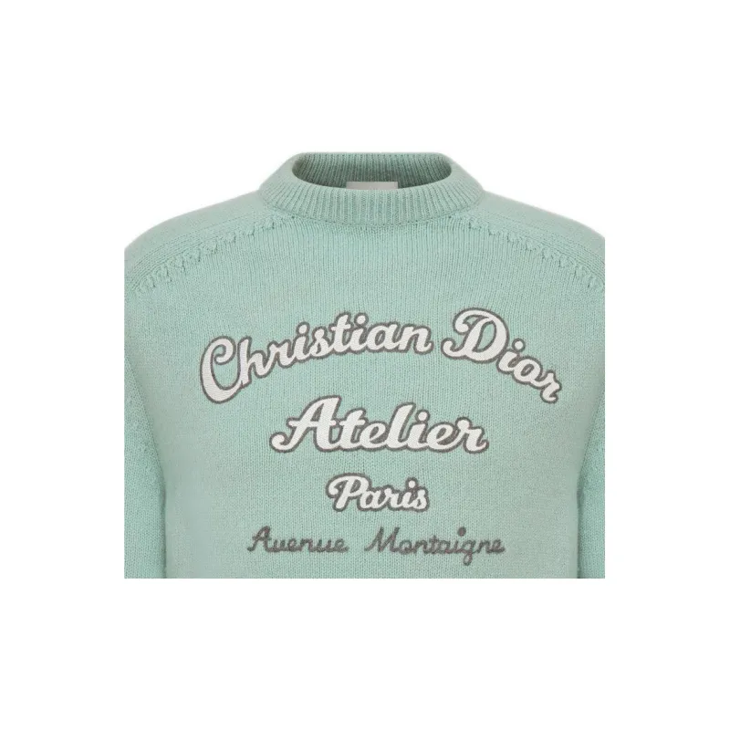 DIOR FW22 Sweater Men's Light Green-3