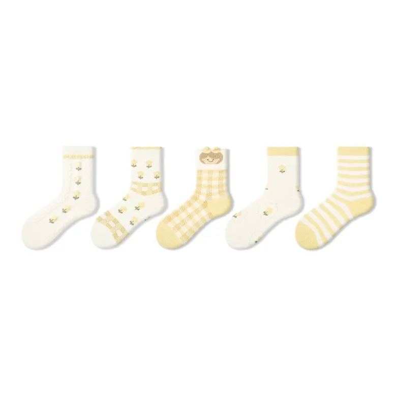 Primeet Mid Calf Socks Women's 5 Pack-6