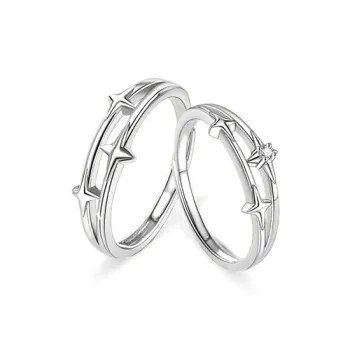GLOIRE S999 Fine Silver Rings Unisex Minimalist Style Fashion For Everyday Dates Versatile Commuter Style