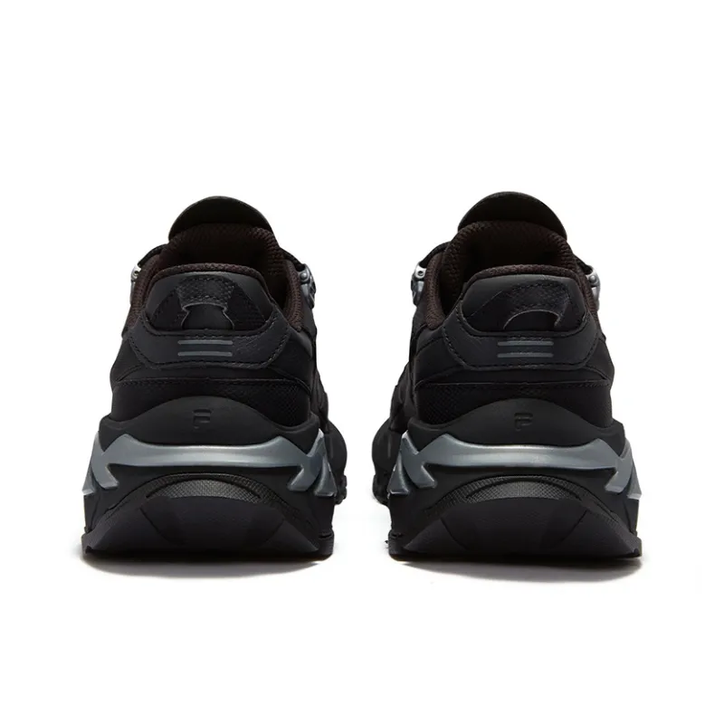 FILA FUSION COMET Xingji Wear-Resistant Low-Top Casual Shoes Women's Black-3