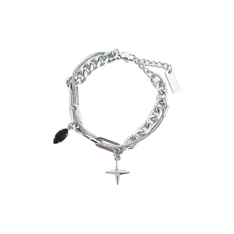AKAK Titanium Steel Bracelets Unisex-0