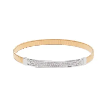 Marco Bicego 18K Yellow Gold Diamond Bangle Bracelet