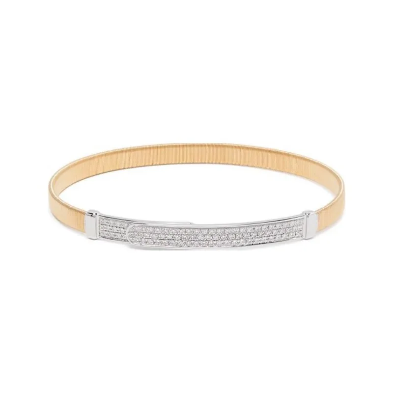 Marco Bicego 18K Yellow Gold Diamond Bangle Bracelet-0