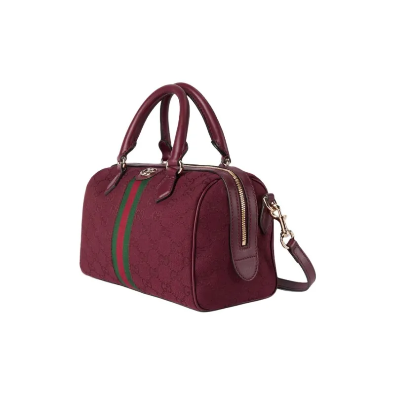 GUCCI Canvas Crossbody Handbags Small Size Unisex Red-1