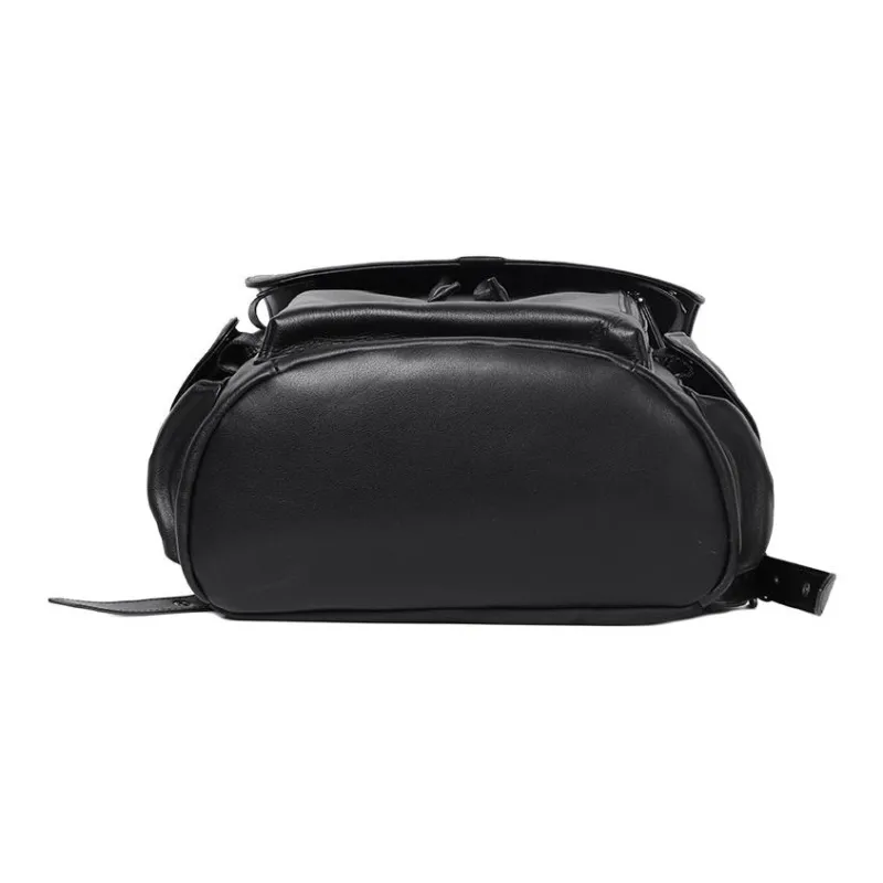 LARTIGENT Cow Leather Backpack Men's Black-4
