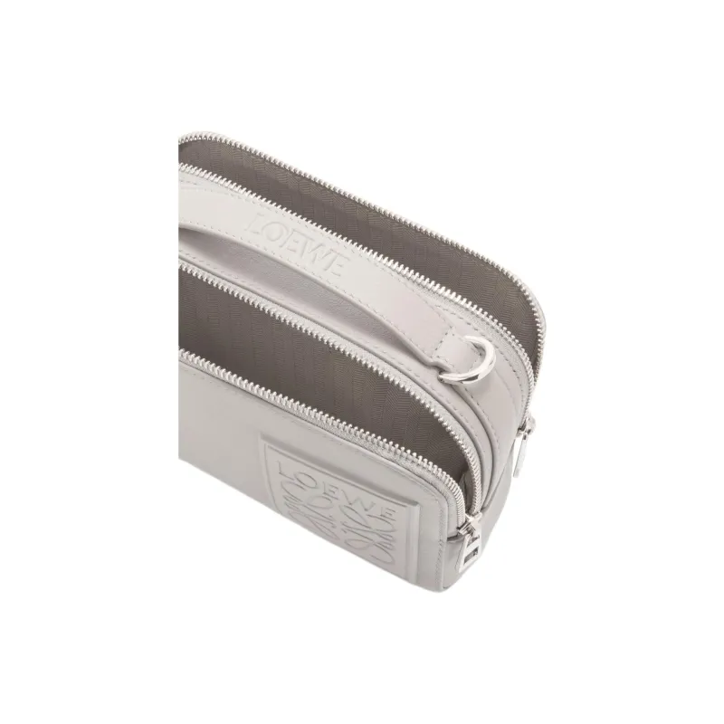 LOEWE Anagram Calfskin Shoulder Bag, Crossbody Bag, Handbag Mini Women's Shell Gray-4