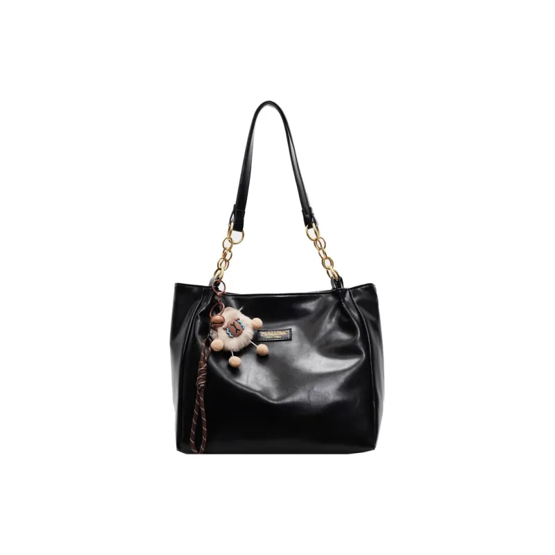 SUN ERATH&U PU Shoulder Bag Regular Women's Brown/Black/Coffee-4