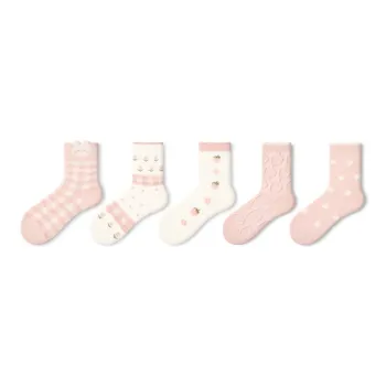 Primeet Mid Calf Socks Women's 5 Pack