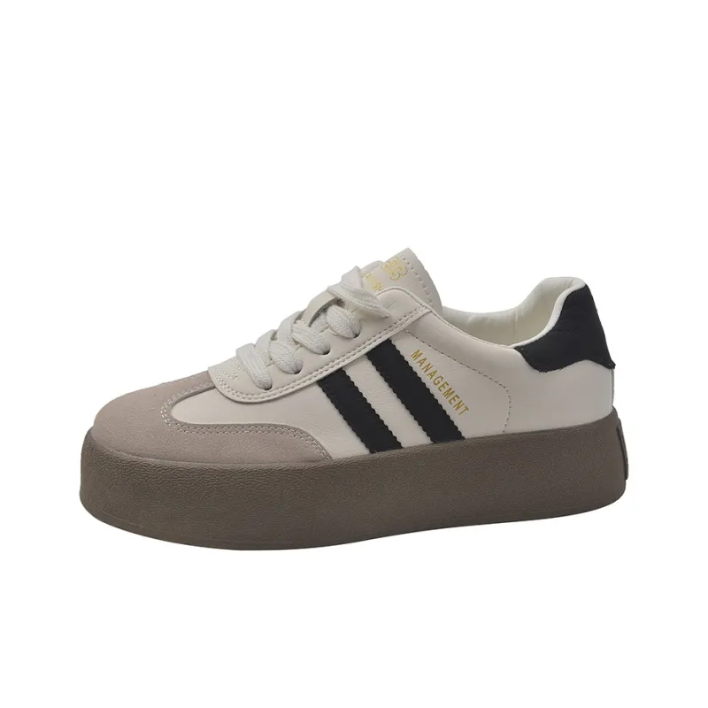 Nrillo Anti Slip And Wear Resistant Balance Coverage Low Top Skateboard Shoes Women's-5