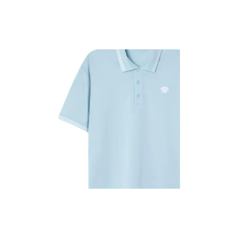 VERSACE Polo Shirt Men's Light Blue-6