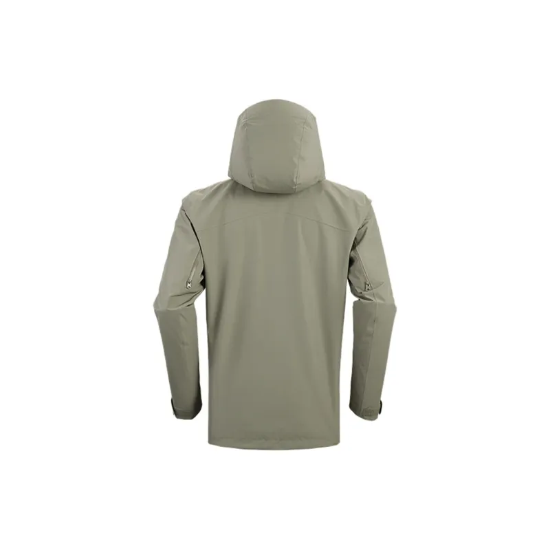 KAILAS Water-Resistant Windproof Breathable Windbreaker Jacket Men's Green Stone-11
