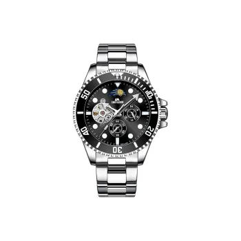 LIBER AEDON Automatic Mechanical Movement White Dial Men's Watches
