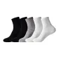5 Pack (MK001258 Quarter Crew-Black 2+White 2+Light Gray)