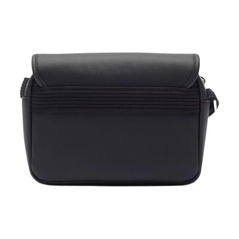LACOSTE Polyurethane Shoulder Bag, Crossbody Bag Men's Black-2
