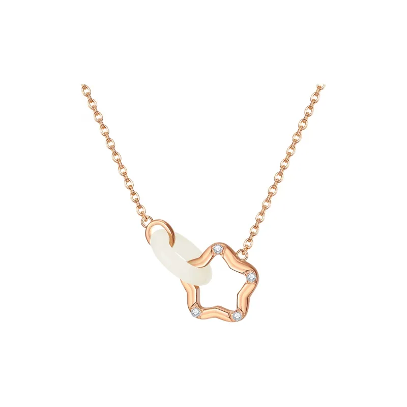 CHINA GOLD Chalcedony Necklaces Women's-0