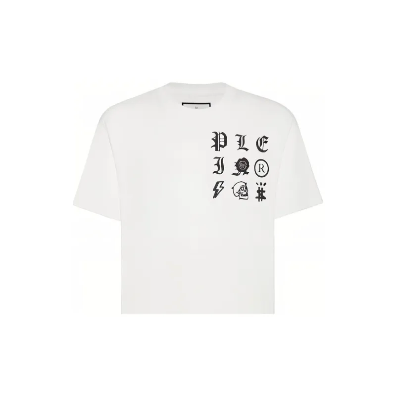 PHILIPP PLEIN Gothic Plein Logo print T shirt-3