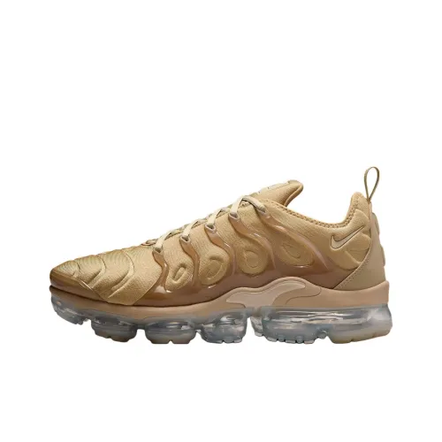 Nike Air VaporMax Plus Anti Slip Wear Resistant Low Top Casual Running Shoes Unisex Gold