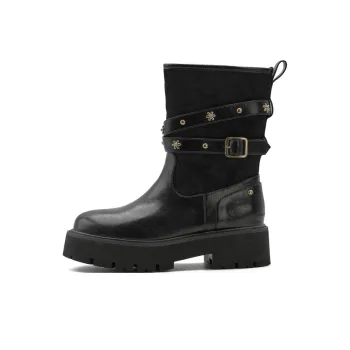 Little Sue Niche Design Suede Commute Western Denim Slimming Knight Boots Trendy Versatile Fashion Ankle Boots Women's