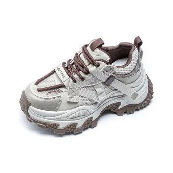 BENZI Anti Slip Wear Resistant Breathable Moisture Wicking Lightweight Height Increasing Low Top Casual Shoes Women's