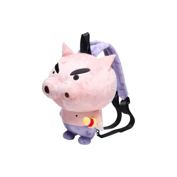 WHOOSIS Crayon Shin Chan Collaboration Collection Polyester Backpack Unisex Pink/Rose Red