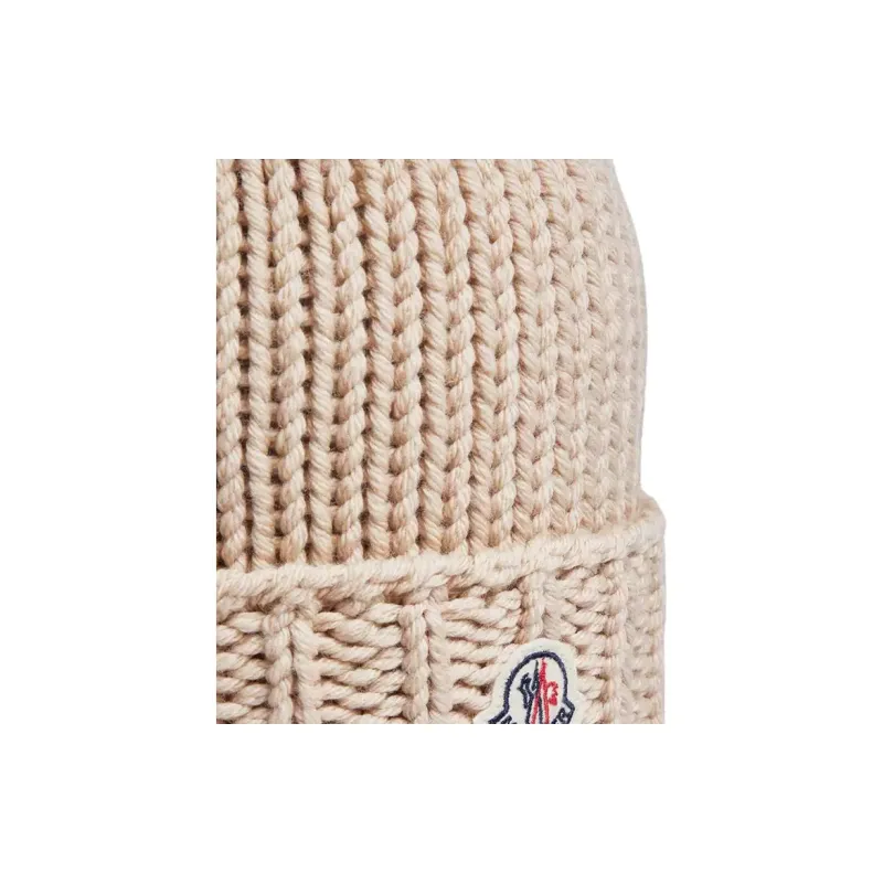 Moncler Logo Patch Ribbed Beanie-2