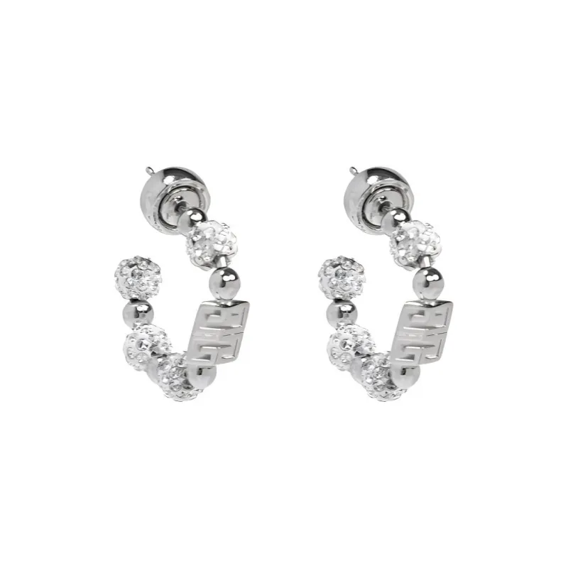 Givenchy 4G Crystal Embellished Earrings-0