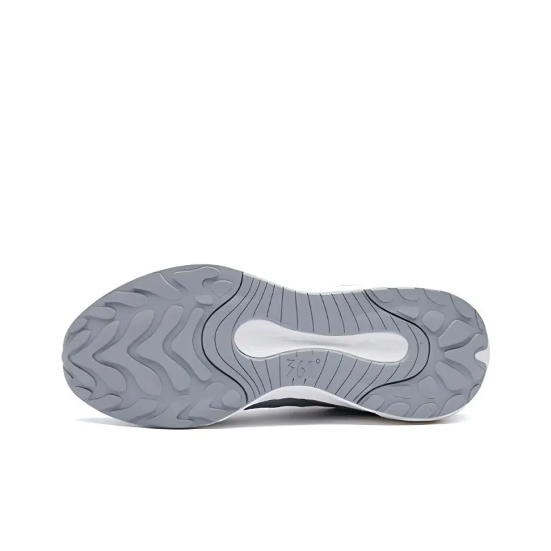 361° Cushioning Low Top Running Shoes Men's Silver White Comfortable-4