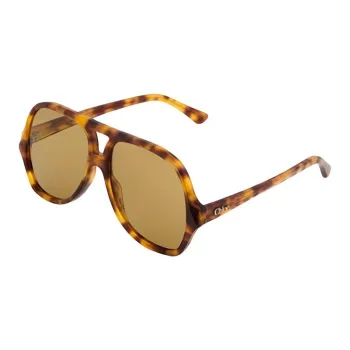 Chloe Acetate Aviator Sunglasses Women's Tortoiseshell