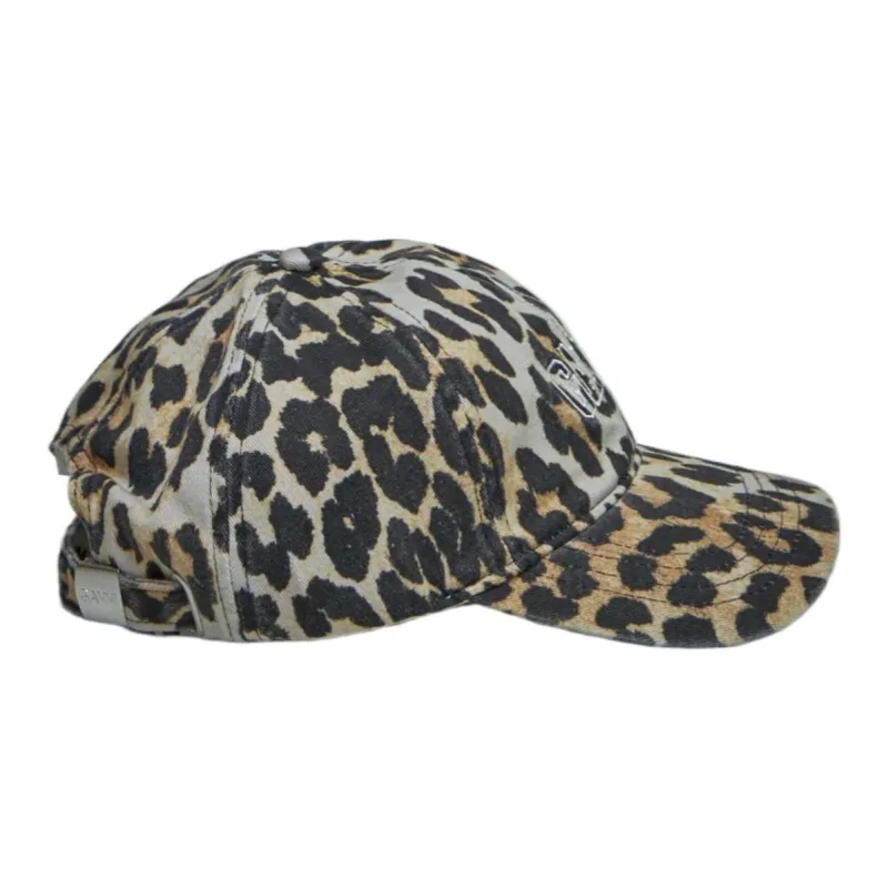 GANNI Cotton Baseball Caps Women's Black-1
