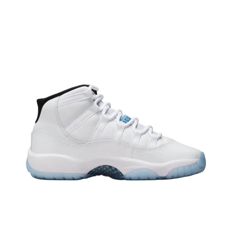 Jordan Air Jordan 11 Anti Kick Cushioning High Top Children's Basketball Shoes White Unisex-1