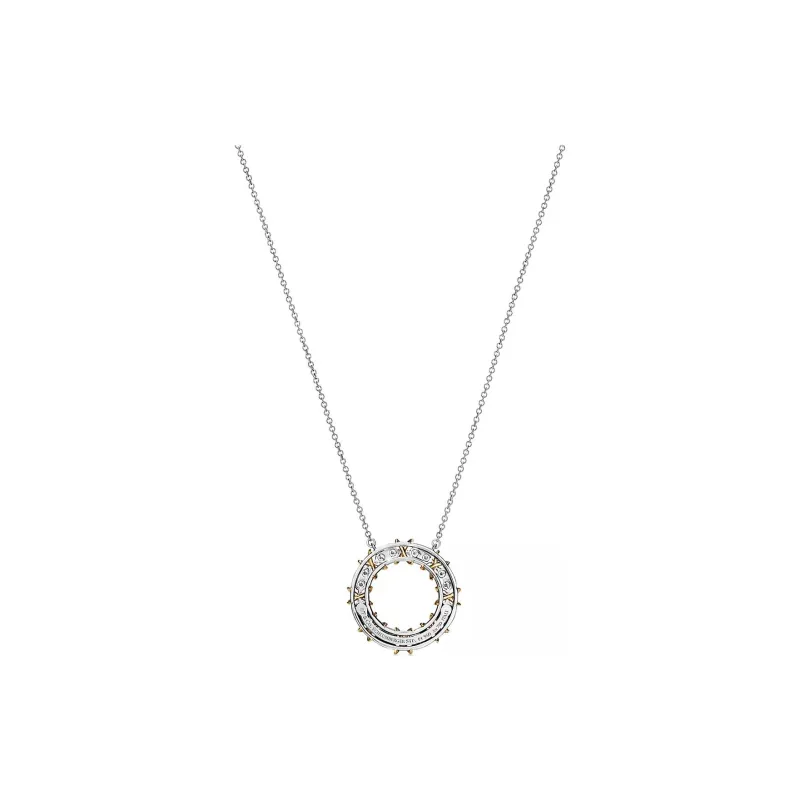 TIFFANY & CO. 18K Gold Platinum Diamond Necklaces Women's Silver-2