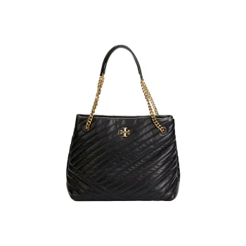 TORY BURCH Kira Nappa Leather Tote Bag Shopping Bag Handbag Regular Women's Black